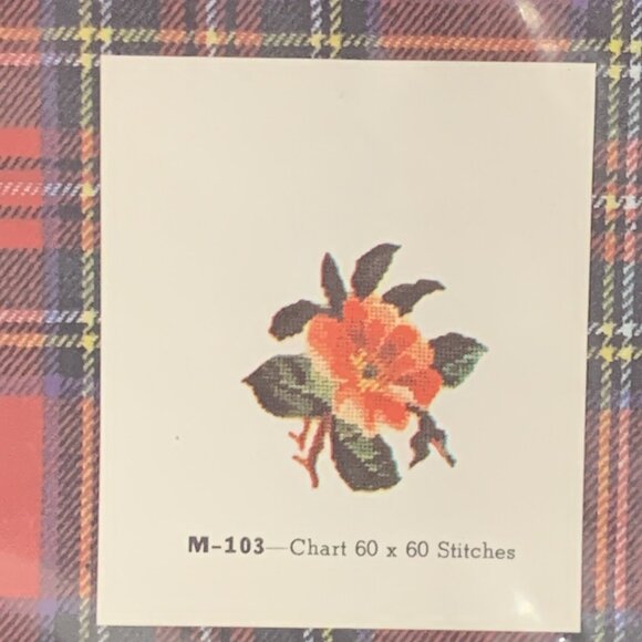 Vintage Jean McIntosh Cross Stitch Charts Pansy Rose Yellow Roses 103 104 215 - Picture 11 of 13